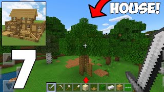 Block Crazy Robo World - Survival Gameplay Part 7 - MAKING A HIDEN HOUSE!