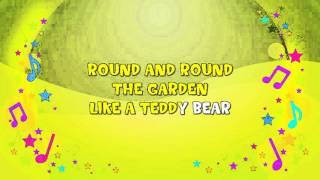 Round and Round the Garden | Karaoke | Action Song | Nursery Rhyme | KiddieOK