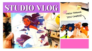 STUDIO VLOG | NEW SHIPPING DESK, THANK YOU CARDS ARE HERE & SOME HAPPY MAIL | TAWANA SIMONE✿