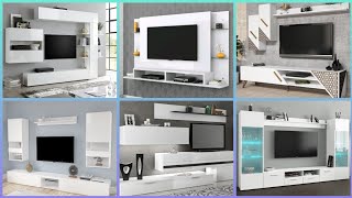 💗 Best 10 White Modern TV Cabinet Design for Living Room/Bedroom on wall 2020 | TV Cabinet Designs