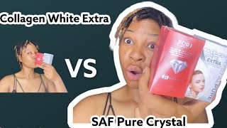 Best Skin Whitening Supplement 2021 | Collagen White Extra VS SAF Pure Crystal | Dosage & Benefits