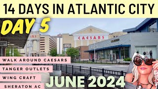 Atlantic City Day 5! Caesar’s  neighborhood walking tour, Sheraton convention center Hotel