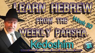 Learn Hebrew from the Weekly Parsha: Week 30 'Kedoshim' - PLUS Commentary - Gavriel Sanders -1784