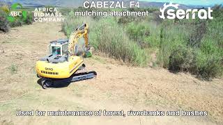 Serrat Cabezal F4 Mulching attachment for excavators