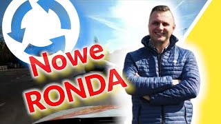 Warunkowa strzałka przy policji i nowe ronda! Trasa egzaminacyjna WORD Dąbrowa Górnicza