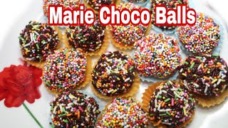 Cara membuat marie choco balls