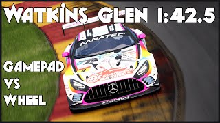 ACC -  Gamepad vs Wheel, Lap around Watkins Glen