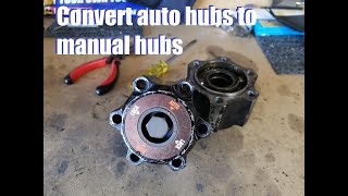 Nissan Patrol - Convert your wheel hubs from automatic to manual