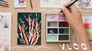 PAINT WITH ME  ✽  retro watercolor sets (1950)  ✽