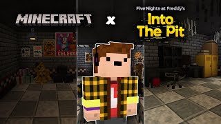 I Built a CUSTOM FNAF: INTO THE PIT Pizzeria in MINECRAFT!