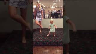 2 year old Irish Dancing 3 Tunes after Funeral