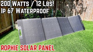 Ultra Light Weight 200w Solar Panel Review: ROPHIE Flexible Solar Panel