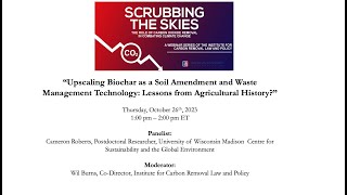 Upscaling Biochar as a Soil Amendment and Waste Management Technology: Lessons from Ag History