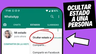 Como OCULTAR MIS ESTADOS de WhatsApp