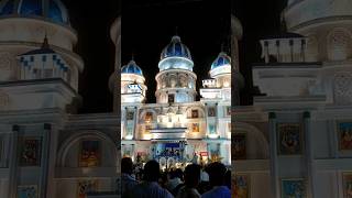 World Largest Temple Kolkata Mayapur ISKCON Durga Puja Pandal | #durgapuja2023 #viralvideo #purnia