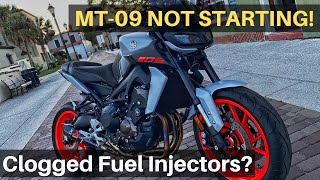 2019 Yamaha MT09 Fuel Injector Cleaning