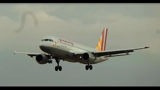 PSatB [THUNDER] Germanwings A320s landing before rainstorm at Barcelona-El Prat