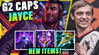 G2 CAPS PLAYING JAYCE TOP W/ NEW ITEMS VS KAYLE | PRESEASON S11 G2 CAPS STREAM GAMEPLAYS