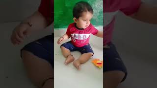 Reyansh Ko Aaya Gussa😤 #cutebaby #play #football #funny #video #shorts #youtubeshorts