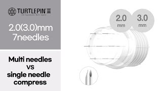 [ 2.0 (3.0)mm｜7 needles ] COMPARISON STUDY Multi needles VS single needle compress