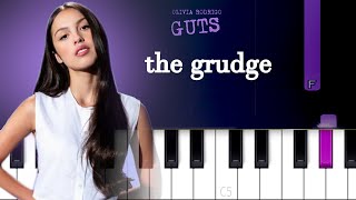 Olivia Rodrigo - the grudge | Piano Tutorial