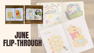 🍯🦋 June Bullet Journal Flip-Through: Butterfly vs. Winnie the Pooh Themes! 🦋🍯