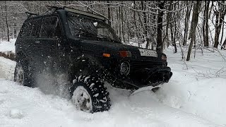 Off-road. Едем в Гойтх, много снега.