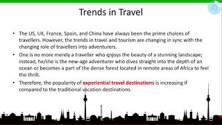 Trends in Travel and Tourism