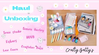 Haul-Unboxing 100% Craft (Simon Hurley, Craftelier, Ranger...)