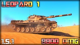 Leopard 1 \ world of tanks \ 8800 DMG \ 1.5.1 \