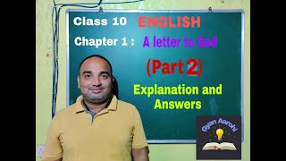 Class 10 English Chapter 1 "A letter to God" SEBA in Assamese with Explanation and Answer | Part 2.