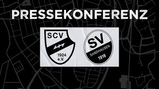 Pressekonferenz nach dem Spiel SC Verl - SV Sandhausen