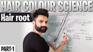 Hair Color Science |- PART-1 | Hair Color Theory In Hindi | Hair Root | Melanin| Pigments