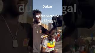 Ambiance FANZONE à  Dakar  après la victoire du Sénégal