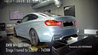 BMW M4 F82 431hp - Stage 1 tuned to 530HP - 740NM - Powered by ASD PERFORMANCE