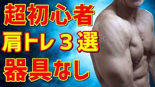 【超初心者向き】肩の筋トレ3選自重・器具なし