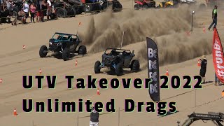 UTV Takeover 2022 Unlimited Drags - Coos Bay, OR - Fastest SXSs on the Oregon Dunes!!!