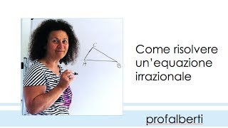 Equazioni irrazionali