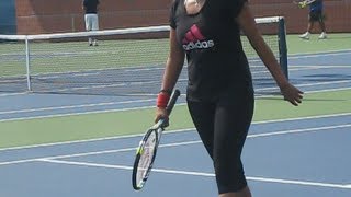 Sania Mirza's practice at the 2012 US Open