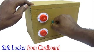 Safe Locker from Cardboard | How to make Safe Locker from Cardboard at Home | DIY Safe Locker