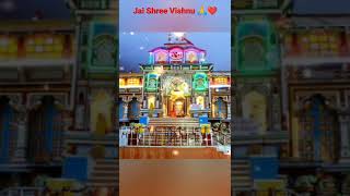 #shorts Jai Shree Vishnu 🙏❤️| Badrinath Dham 🙏❤️| Jai Shree Ram 🙏❤️|#jaishreeram #badrinath #vishnu