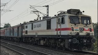 Rajdhani Express Marching Towards NJP With GZB Wap7