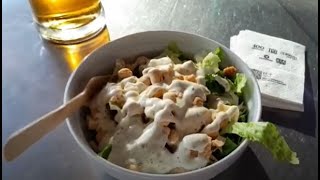 So I went to 100 Montaditos to try their Caeser Salad!! What did I think of it?