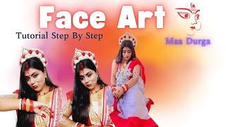 Agomoni Durga maa makeup look tutorial  Step by Step শুভ মহালয়া Rituals