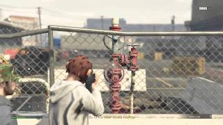 GTA 5 Online Mission: By Land, Sea, and Air -Funny steam glitch