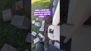 Small Paver Installation #satisfyingpressurewashing #home #diycrafts #cleaning #diyprojects #diy