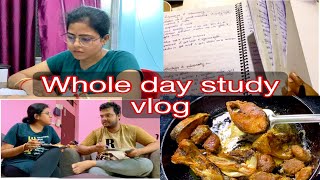 A full day study vlog | study routine of a working aspirant | Hilsa fish curry cooking