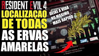 RESIDENT EVIL 4 REMAKE Localização de TODAS AS ERVAS AMARELAS