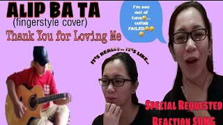 ALIP BA TA - THANK YOU FOR LOVING ME (Fingerstyle Cover) || by Bon Jovie || Reaction