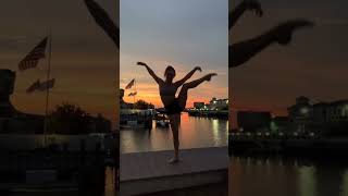 The sunset was just too pretty #taylorswift #lovestory #shorts #danceshorts #flexibility #flexible